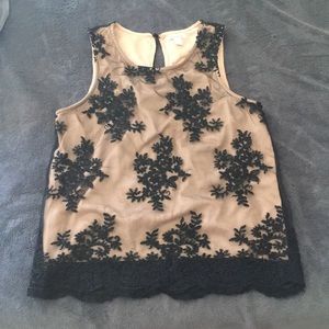 Lace sheer top
